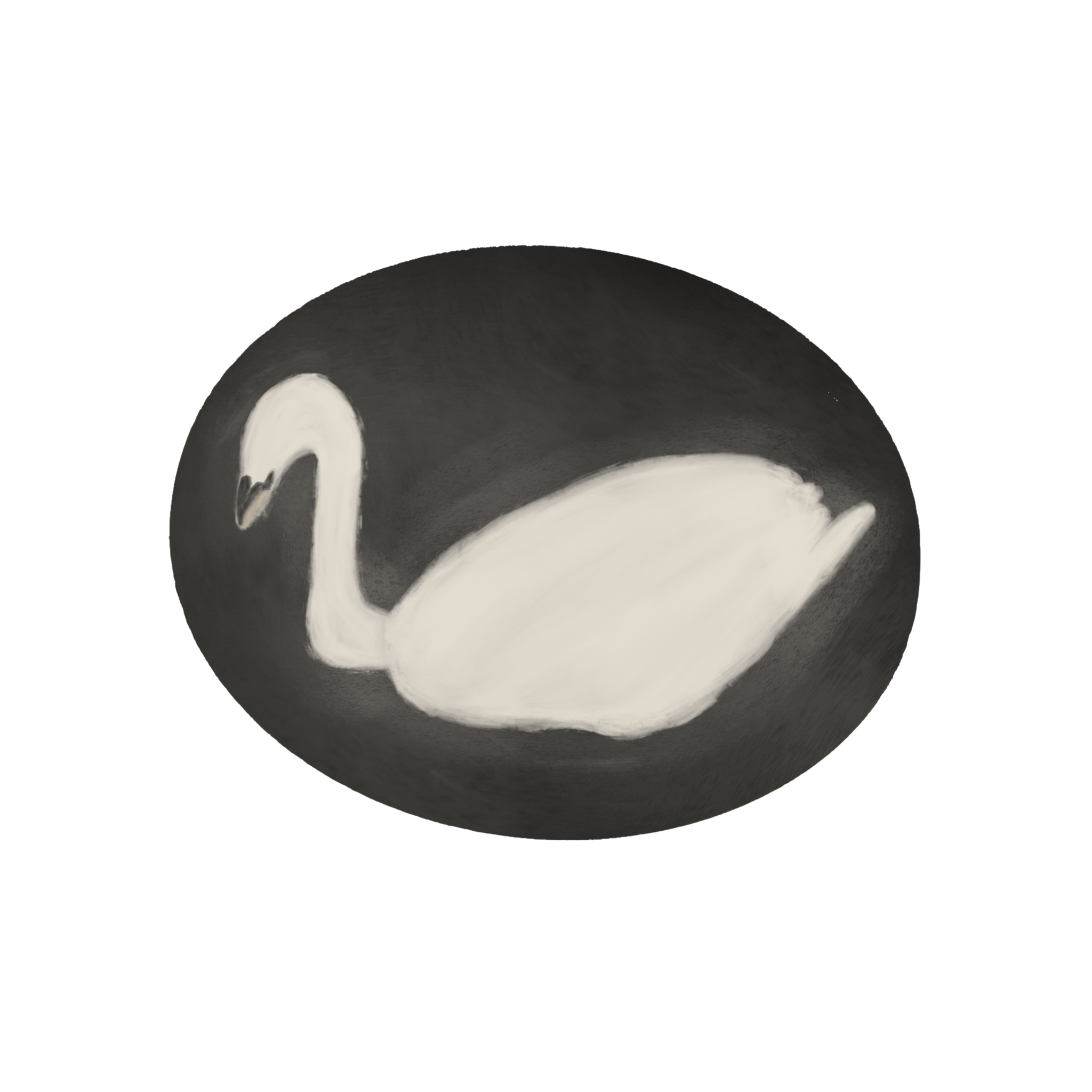 moon swan sticker